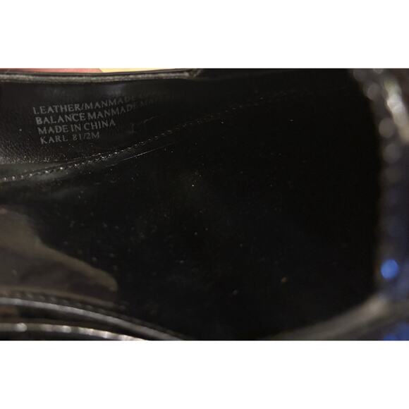 Women’s Etienne Aigner Black Leather Slip on Heel 8.5 - Picture 6 of 7